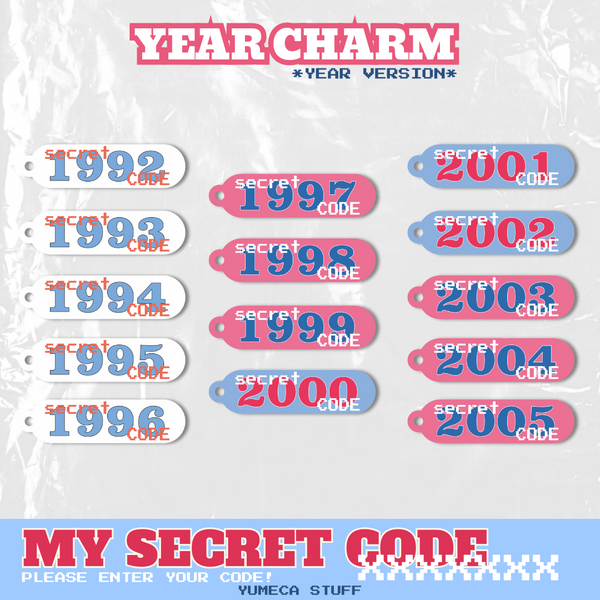 YEAR Secret Code Phone Charm