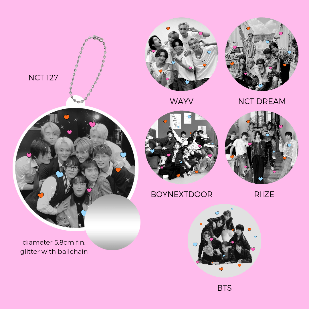 DinkyDodo - Glitter Mirror Keychain