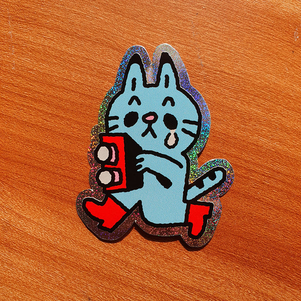Jellyplayground Holo Glitter Cat Sticker
