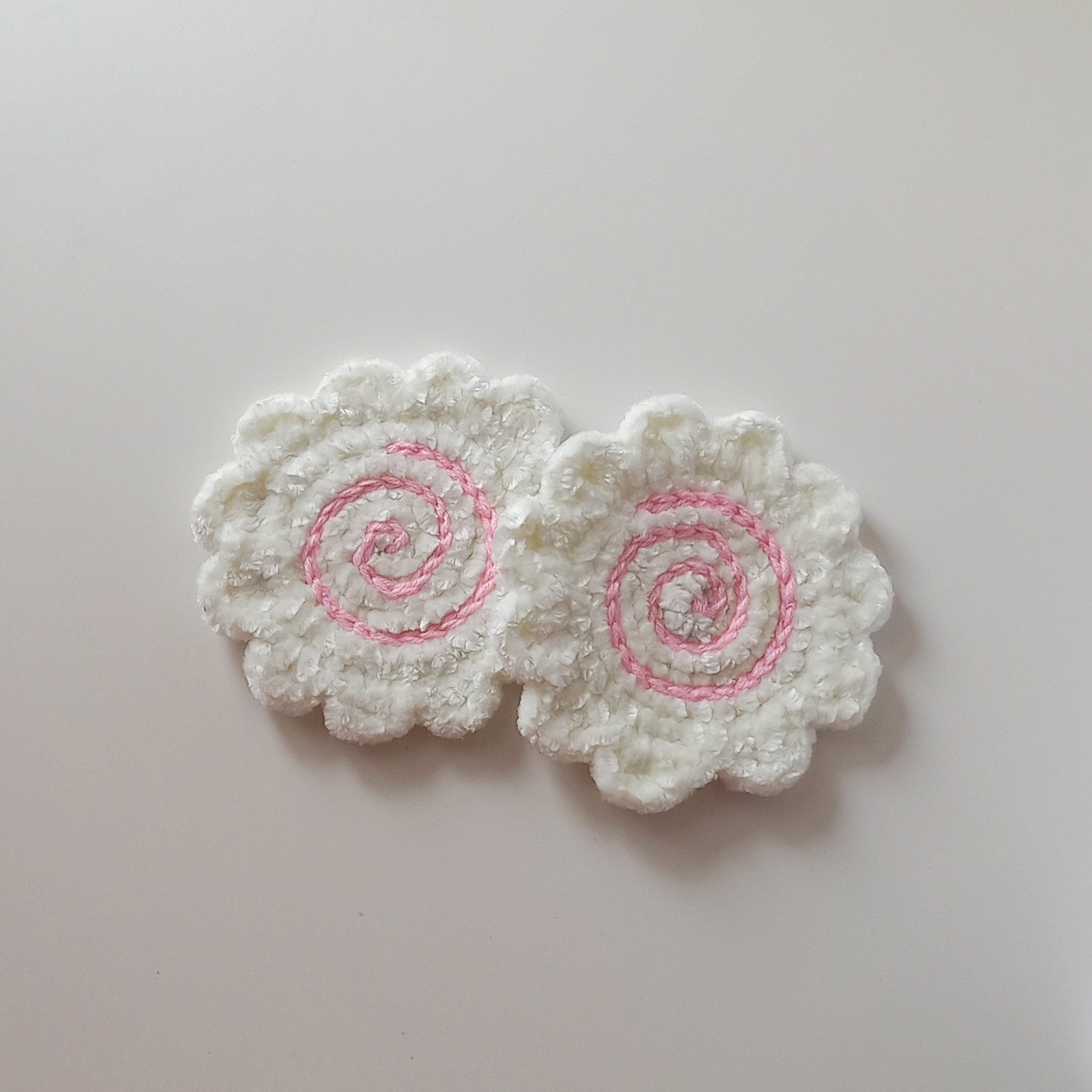 Narutomaki crochet coaster