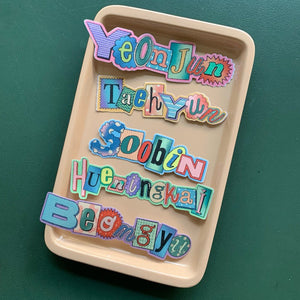 Glittery die cut sticker - TXT Version