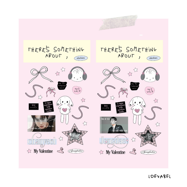 exo stickers | there's something about, by loevabel