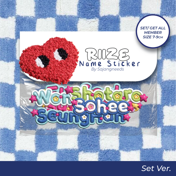 RIIZE NAME STICKER By Sajangneeds