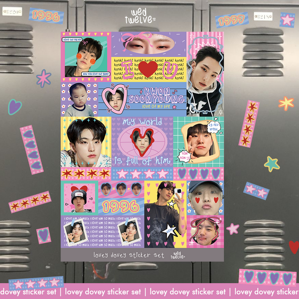 Lovey Dovey Sticker Set - Seventeen