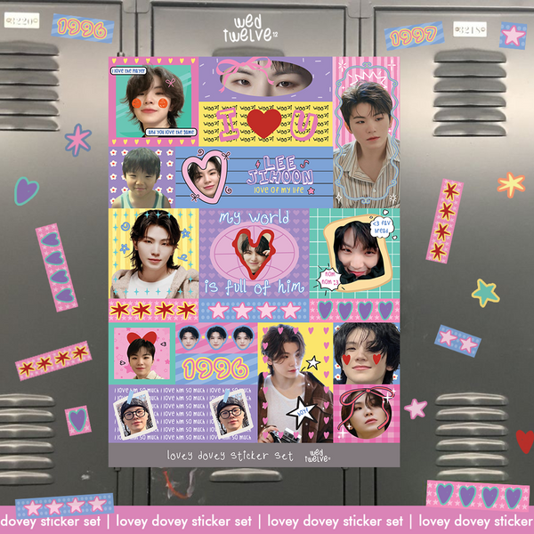Lovey Dovey Sticker Set - Seventeen
