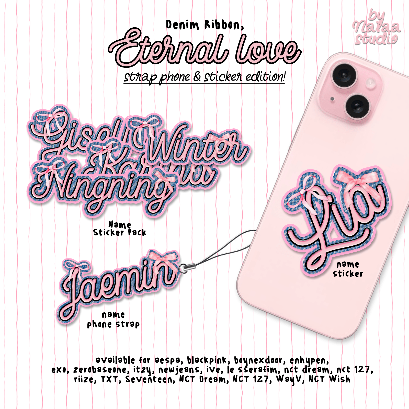 Denim Ribbon: Hologram Sticker ZeroBaseOne