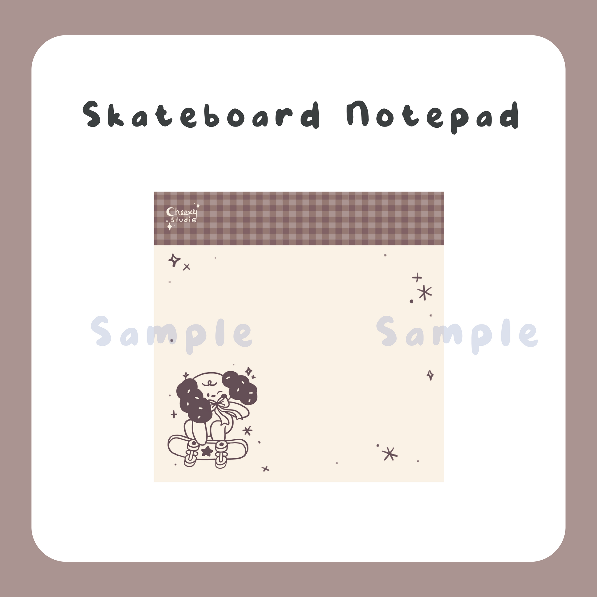 Skateboard Notepad