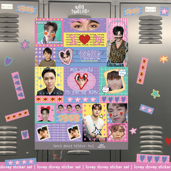 Lovey Dovey Sticker Set - Seventeen