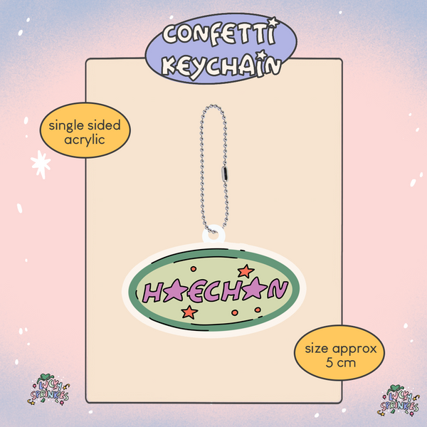 NCT 127 KEN 127 CONFETTI KEYCHAIN