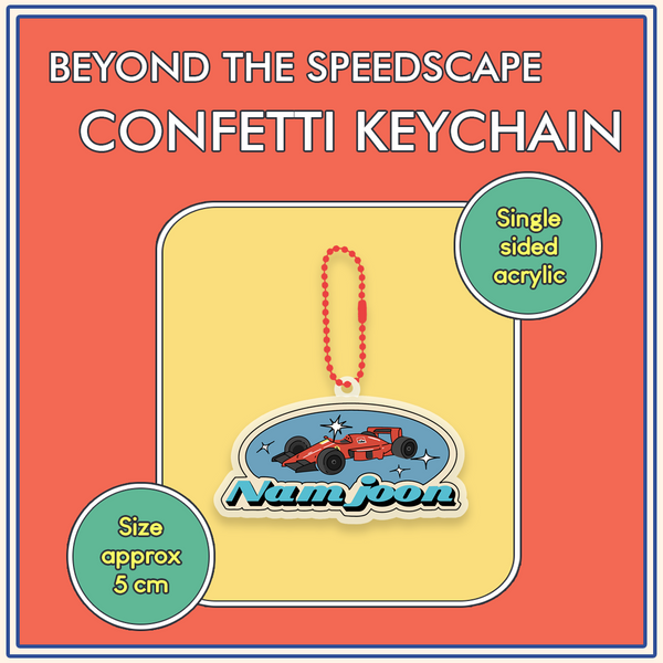 BTS BEYOND THE SPEEDSCAPE CONFETTI KEYCHAIN