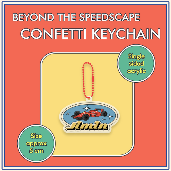 BTS BEYOND THE SPEEDSCAPE CONFETTI KEYCHAIN