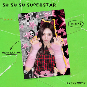 SU SU SU SUPERSTAR POSTCARD