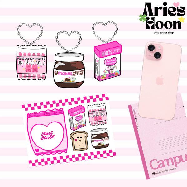 spread love, spread sweets💖 keychain edition by ashn arieshoon