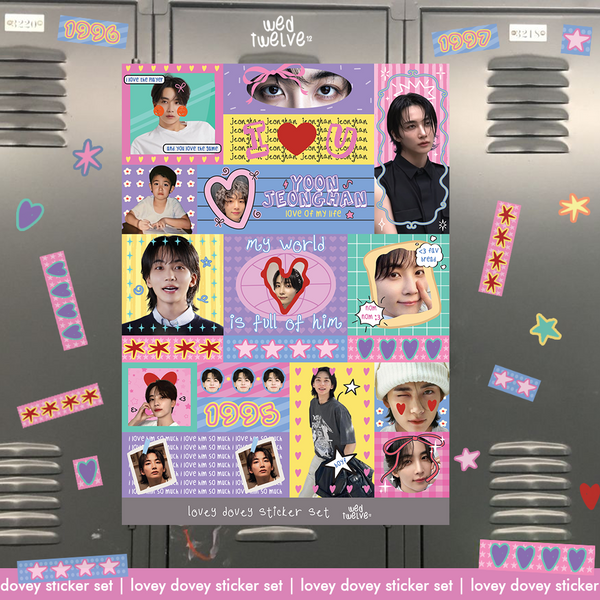 Lovey Dovey Sticker Set - Seventeen