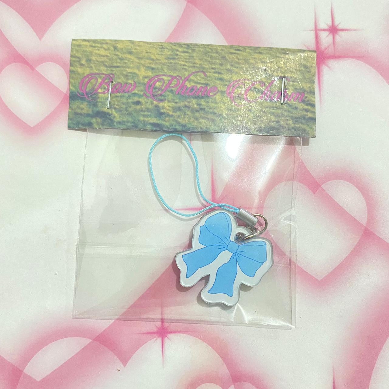 RIBBON BOW PHONE STRAP CHARM