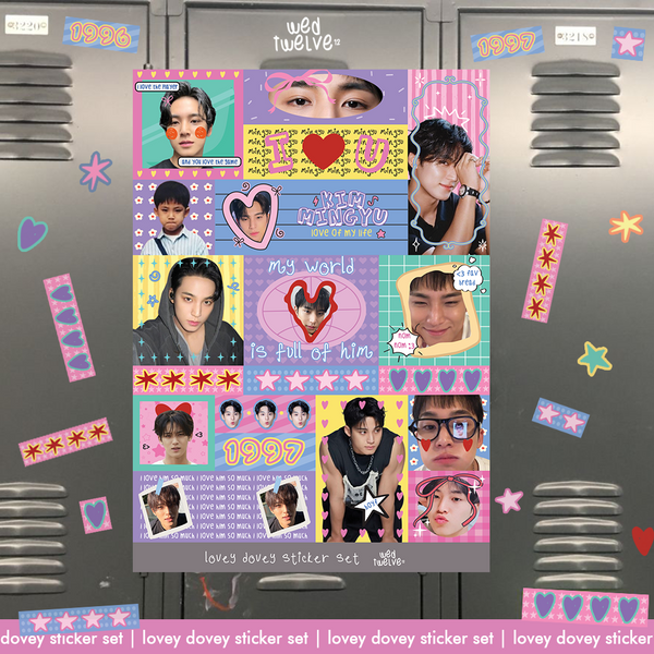 Lovey Dovey Sticker Set - Seventeen