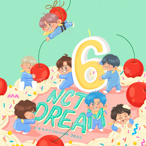 NCT DREAM 6th ANNIVERSARY FANART PRINT