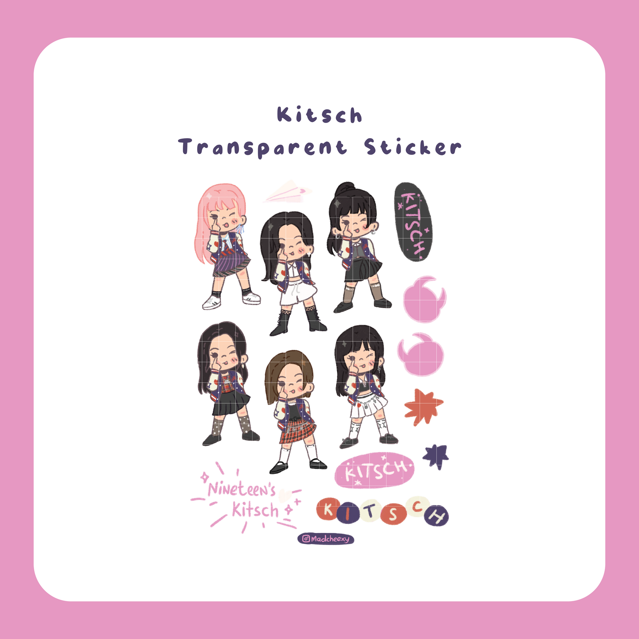 Kitsch Transparent Sticker