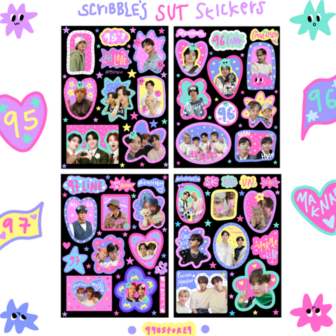 SEVENTEEN SCRIBBLES STICKERS