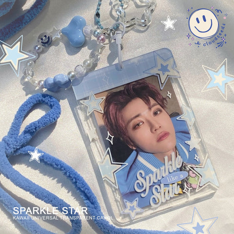 Sparkle Star Transparant Photocard Holder