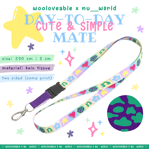 Day to Day Mate - Cute &amp; Simple Lanyard
