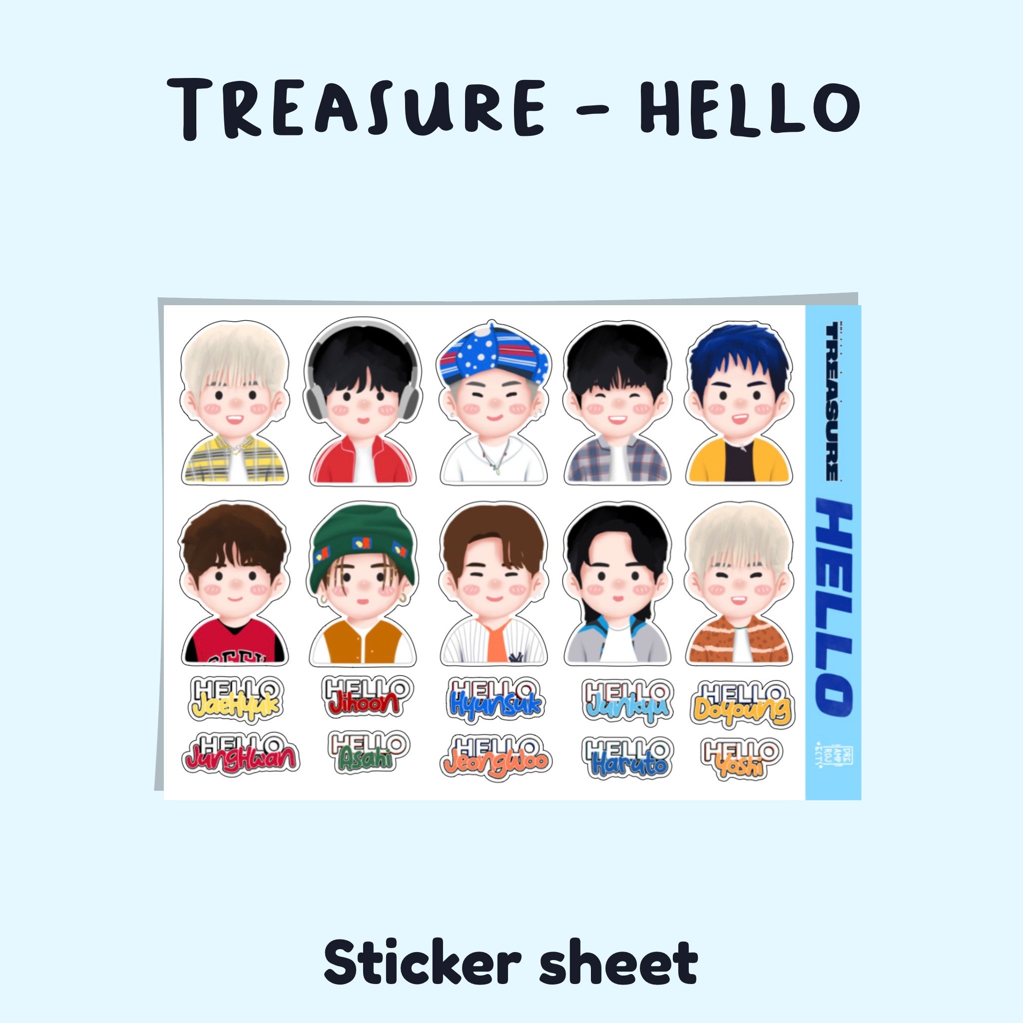 Treasure Hello Sticker Sheet