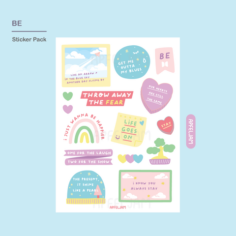 BE BTS Sticker