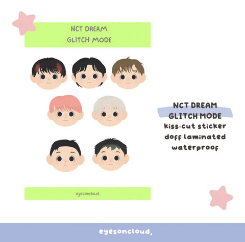NCT DREAM GLITCH MODE STICKER SHEET