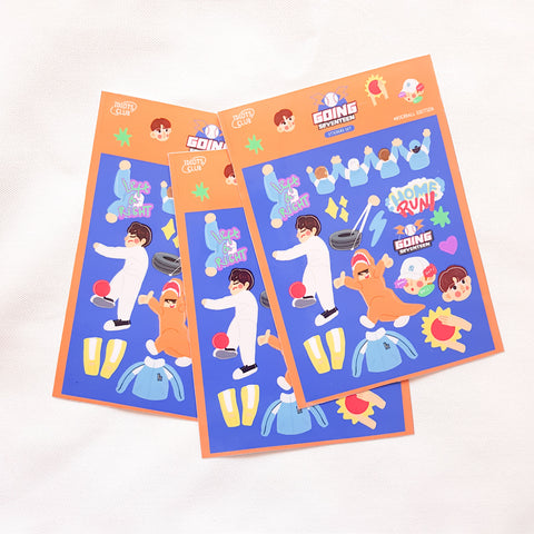 Going Seventeen: Kickball Edition stickers set