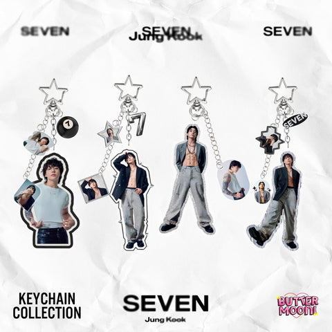 BTS Jungkook Seven Keychain Collection