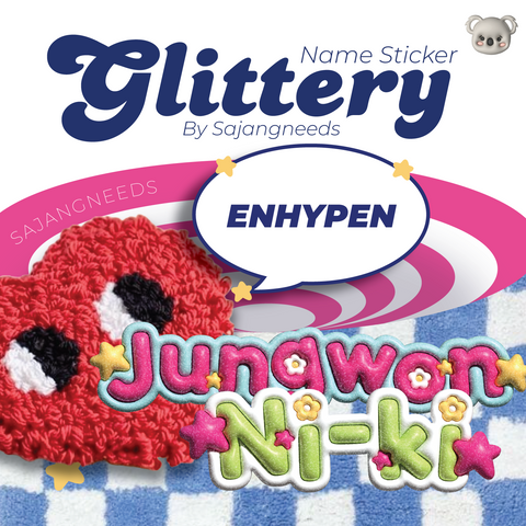 ENHYPEN NAME STICKER (SET) By Sajangneeds