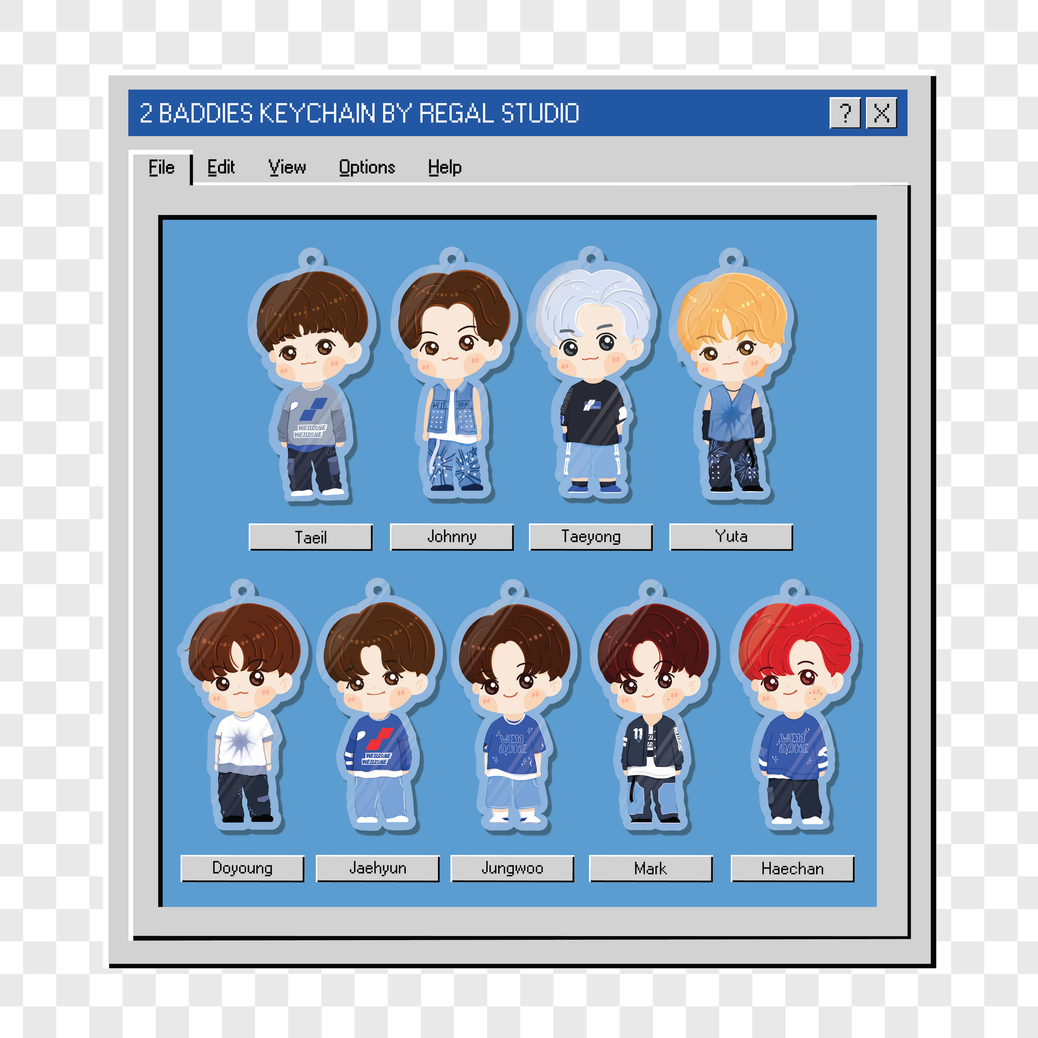 NCT 127 2 Baddies Keychain