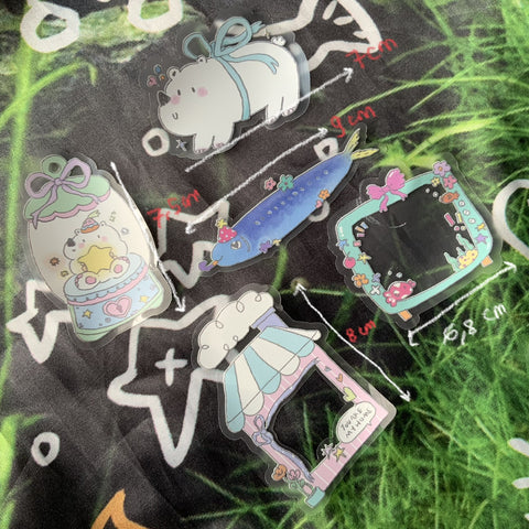 LAZYNISW PENCIL THEME DIECUT UV STICKER
