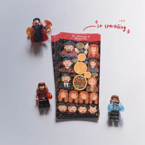 dr. Strange 2 hologram star sticker