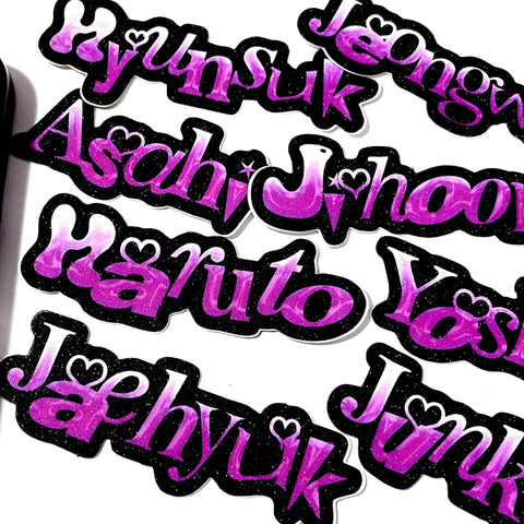 TREASURE MEMBER NAME STICKER