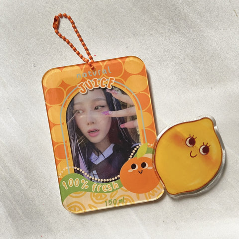 Orange Juice Photo Cardholder