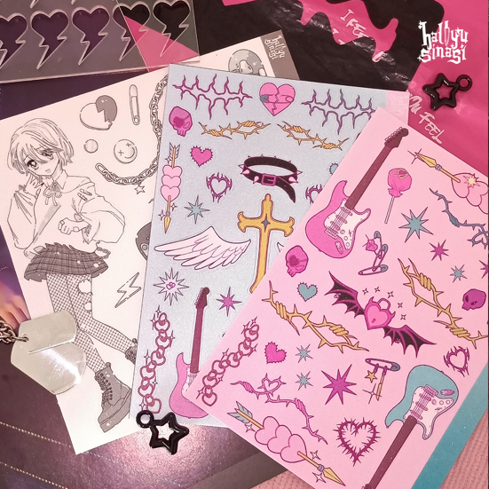 Deco Sticker: Punk! Series by Hallyusinasi