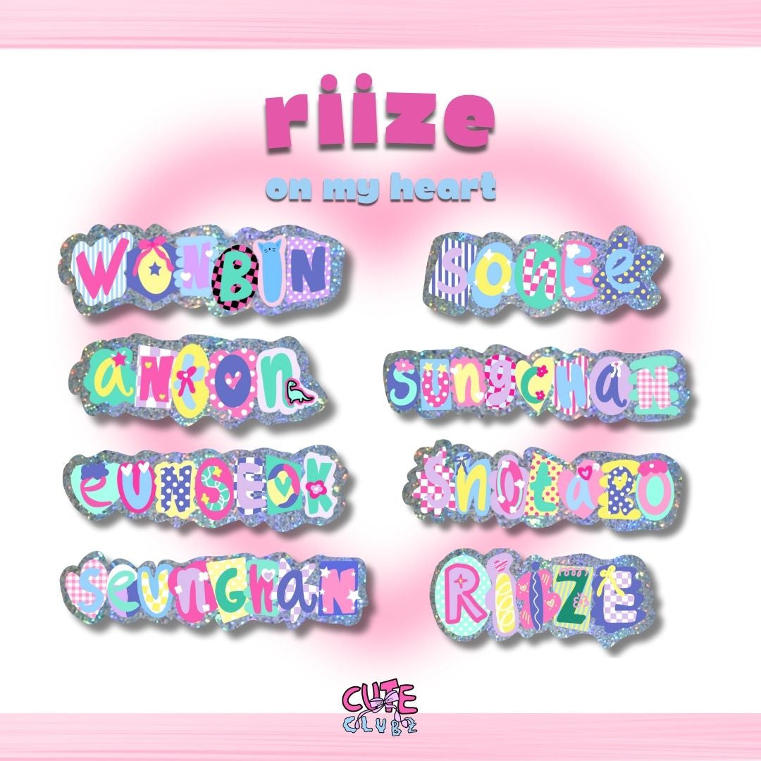 Riize: Big Hologram Stickers