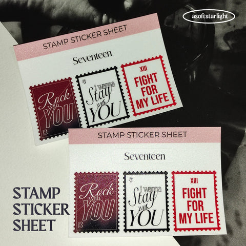 Seventeen Tracks Stamp Sticker