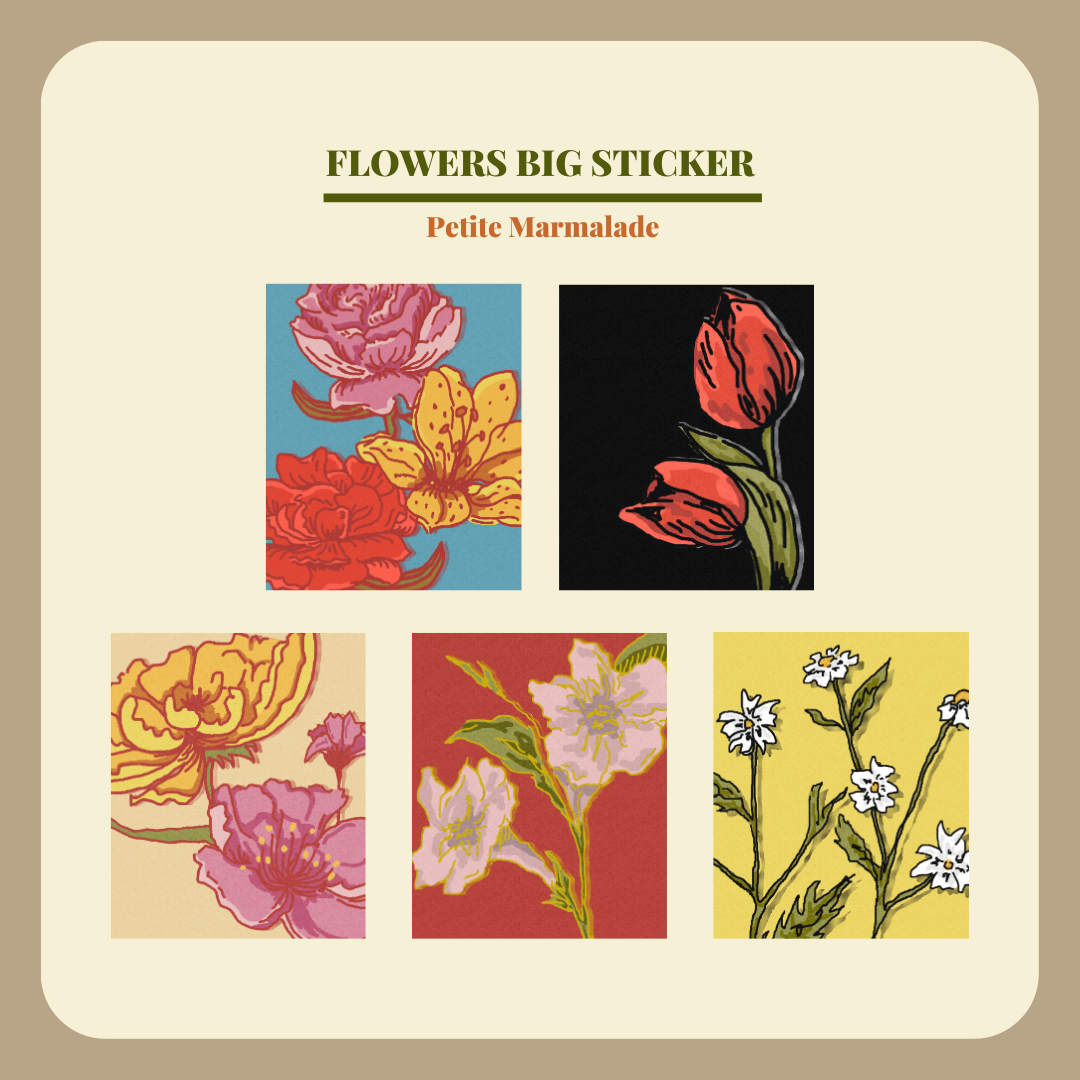 Petite Marmalade Sticker Pack - Wild Flowers