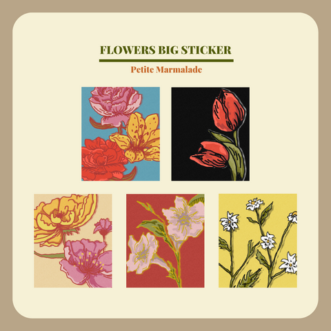 Petite Marmalade Sticker Pack - Wild Flowers