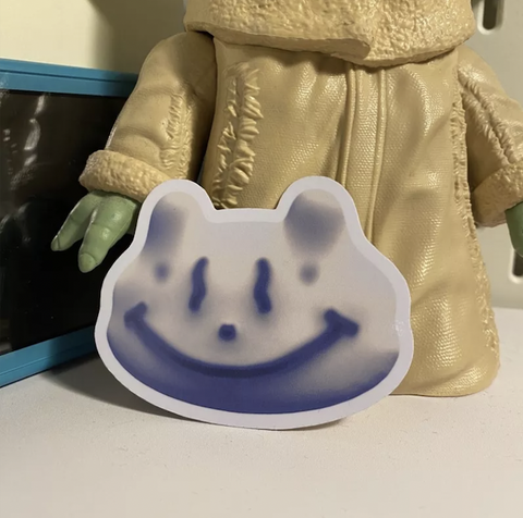 kat die cut sticker