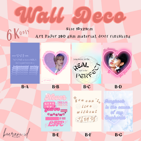 WALL DECO BTS
