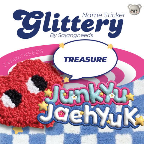 TREASURE NAME STICKER By Sajangneeds
