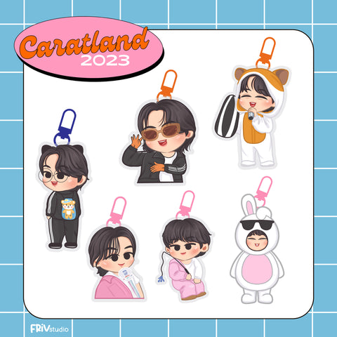 ACRYLIC KEYCHAIN KEYRING SEVENTEEN CARATLAND 2023