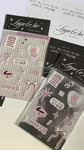 Layover Sticker Sheet | tannies studio