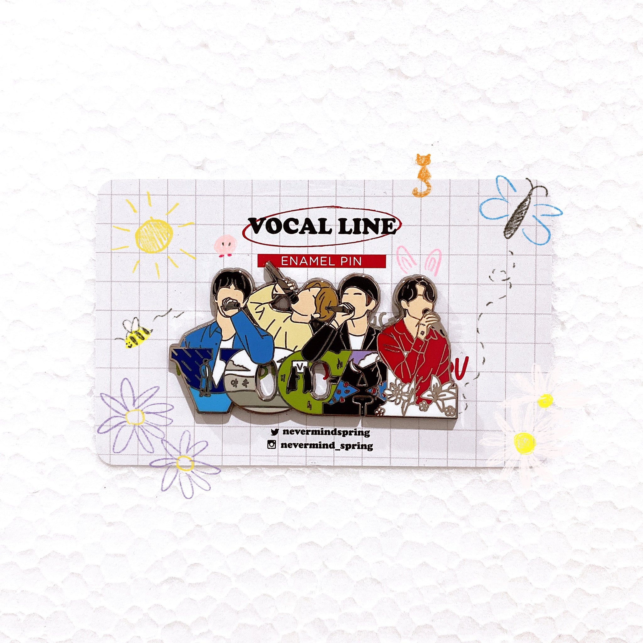 [Nevermind Spring] Vocal Line Enamel Pin 🎤