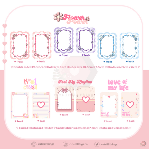 Flower Power Photocard holder