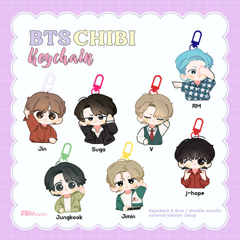 BTS CHIBI KEYCHAIN