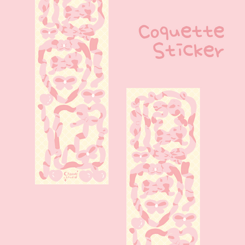 Pink Coquette PVC Sticker